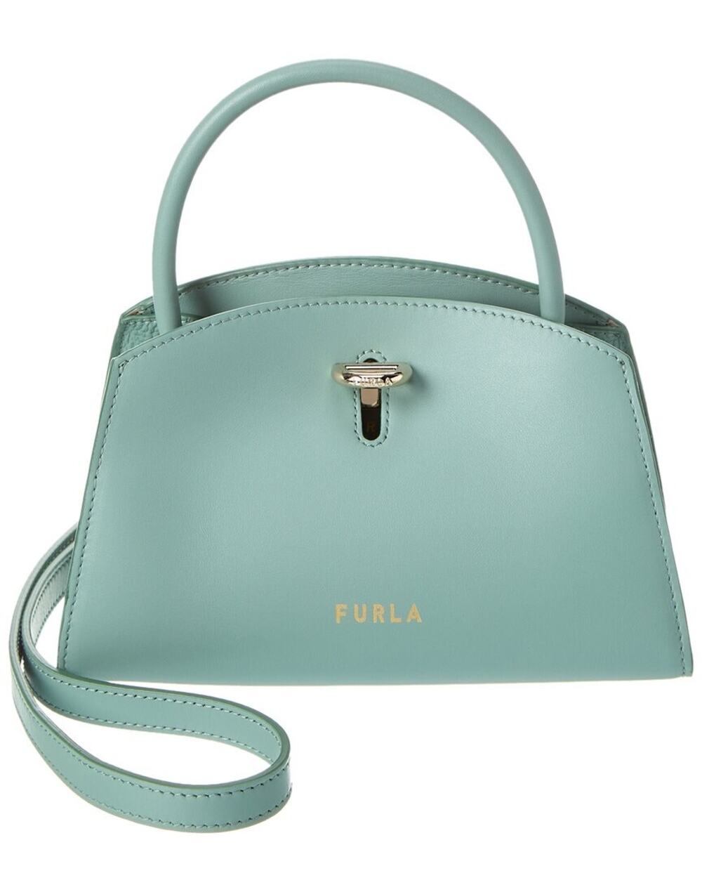 Furla NWT Genesi Mini Top Handle Bag Mineral Green